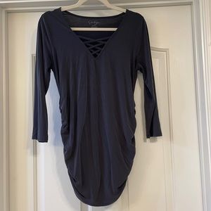 Jessica Simpson Maternity Dark Gray Top
